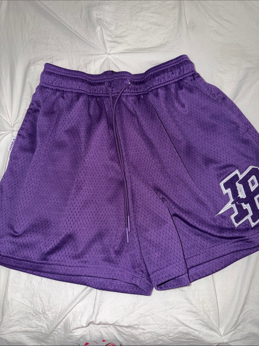 Inaka power purple men’s mesh shorts